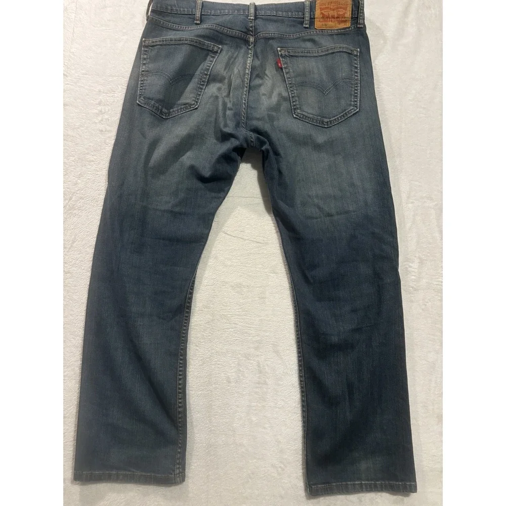 Levis 505 Blue Jeans Mens Size‎ 38x30 Classic Straight Fit Cotton Distressed